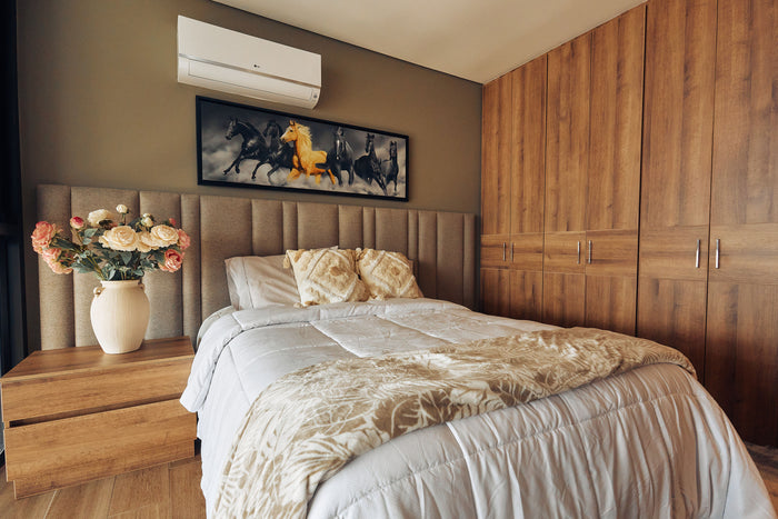 Alcoba con closet integrado